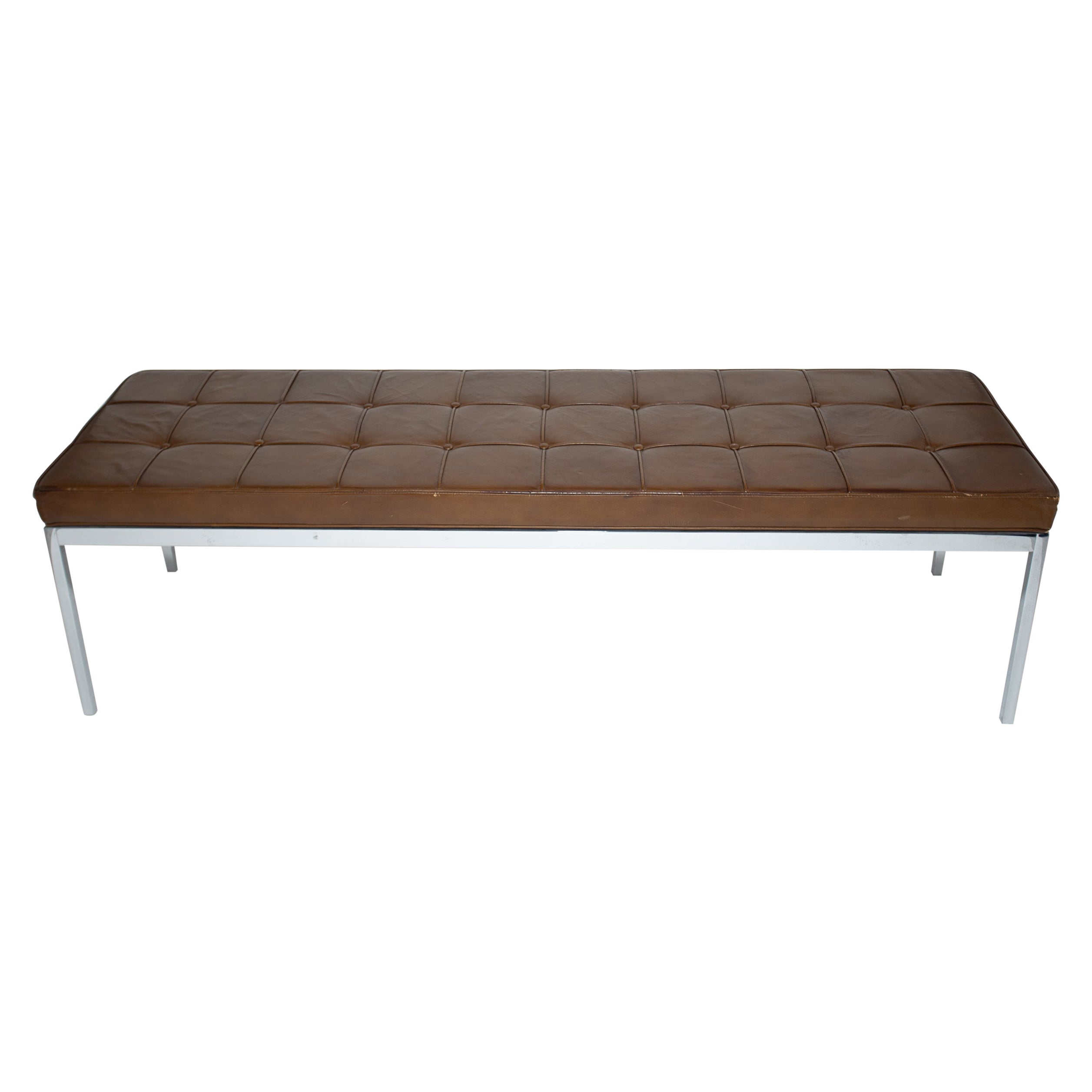 Florence Knoll Leather Bench