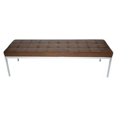 Banc en cuir Florence Knoll