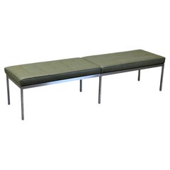 Florence Knoll Leather Bench