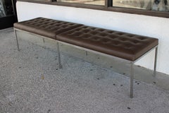 Florence Knoll Leather Bench, Knoll Associates Inc.