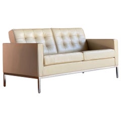 Florence Knoll Leather Sofa by Knoll Studio