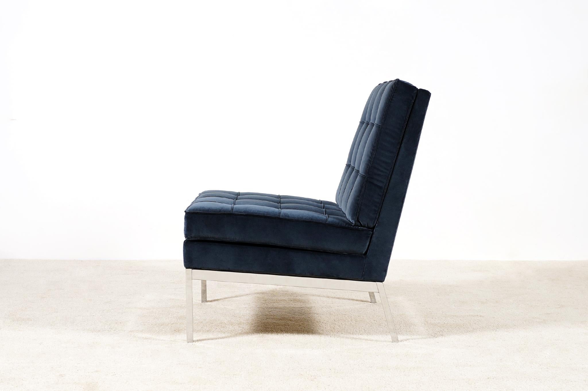 Florence Knoll, Lounge Chair Model 65 for Knoll, circa 1960 In Excellent Condition In Paris, FR