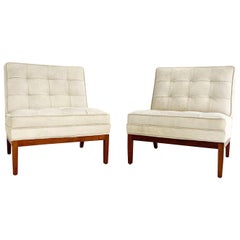 Florence Knoll Lounge Chairs in Brazilian Cowhide, Pair