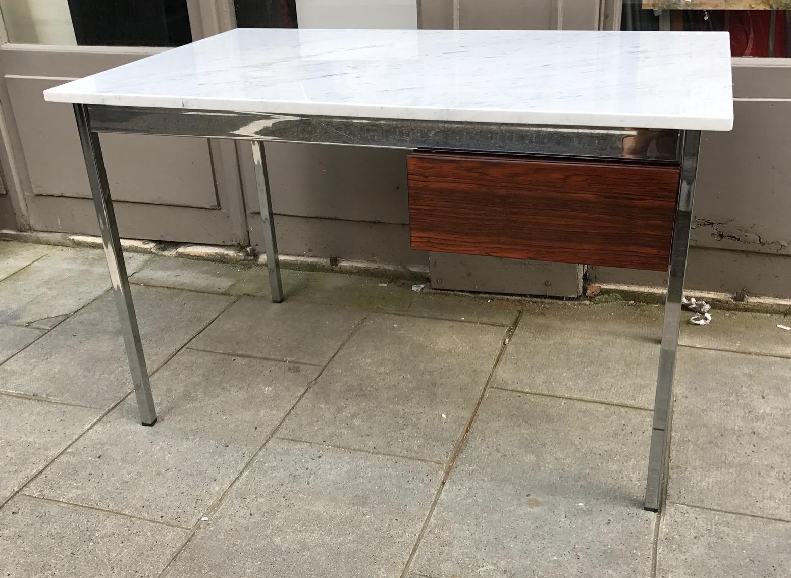 Mid-Century Modern Florence Knoll Marble and Rosewood Desk, 1960