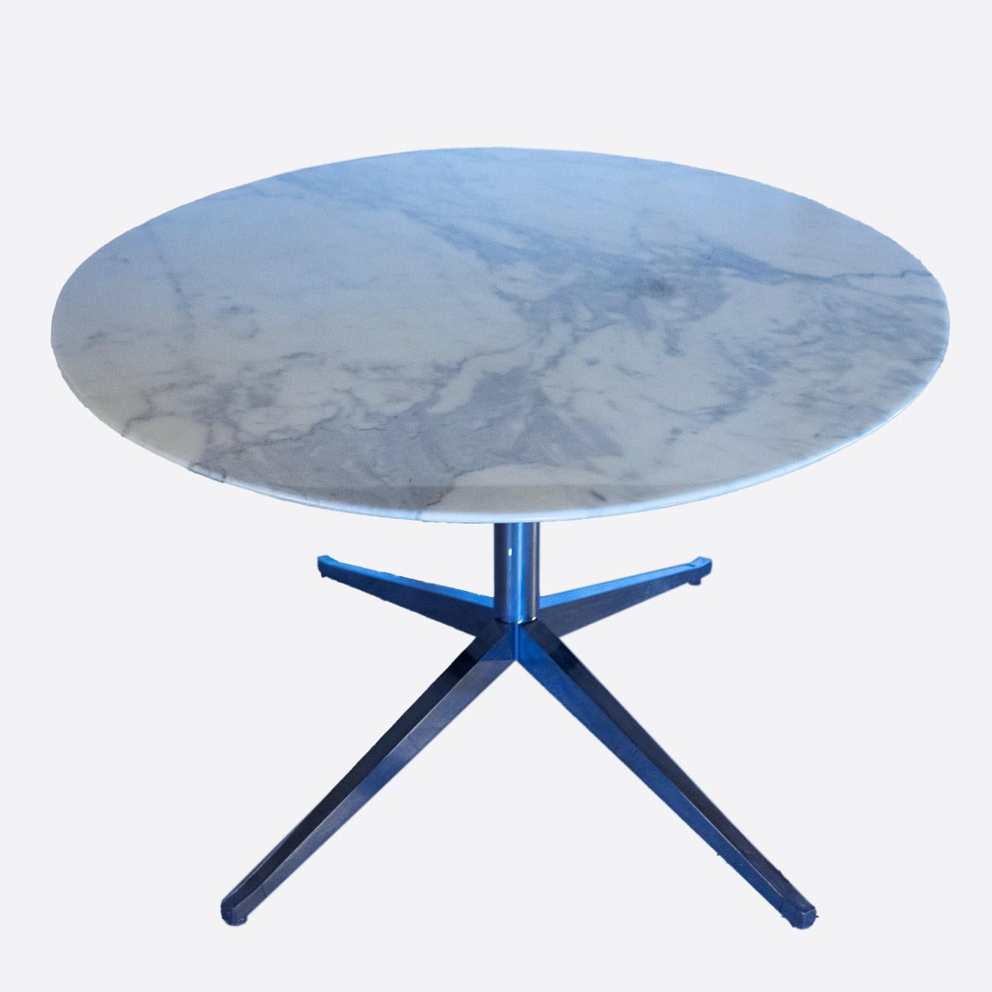 Mid-Century Modern Florence Knoll Marble Oval Dining Table