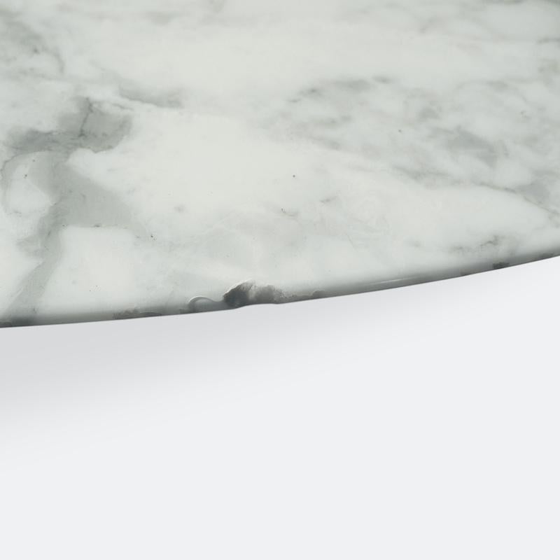 Mid-Century Modern Florence Knoll Marble Oval Dining Table or Desk