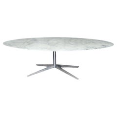 Florence Knoll Marble Oval Dining Table or Desk