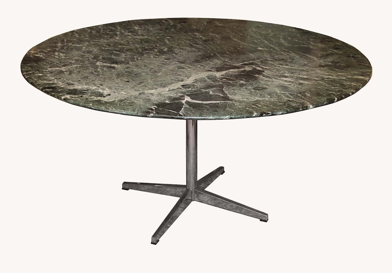 Florence Knoll Marble Top Round Table 2