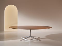 Florence Knoll Mid-Century Modern Oval Rosewood Table or Desk, 1960s