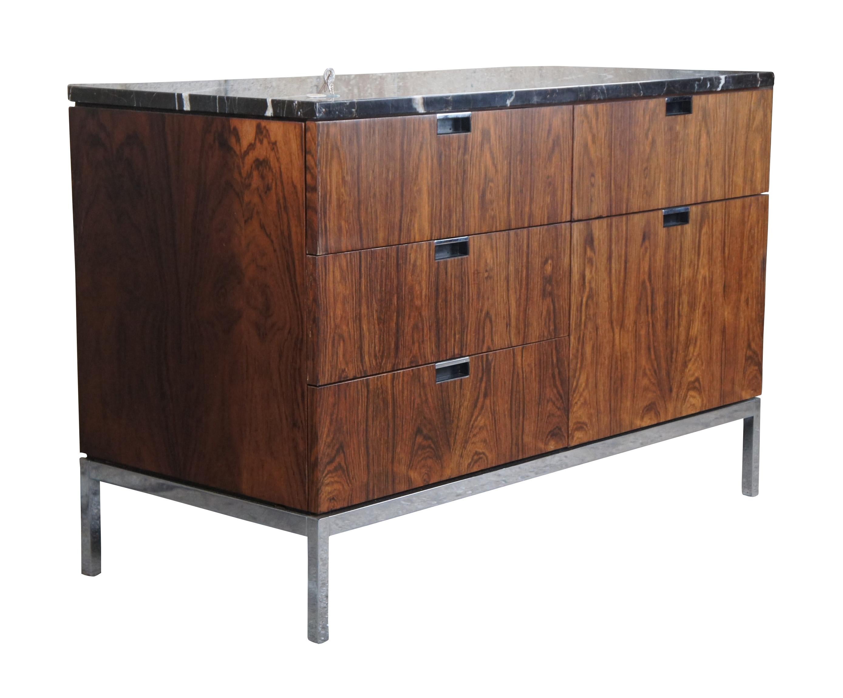 knoll credenza marble top