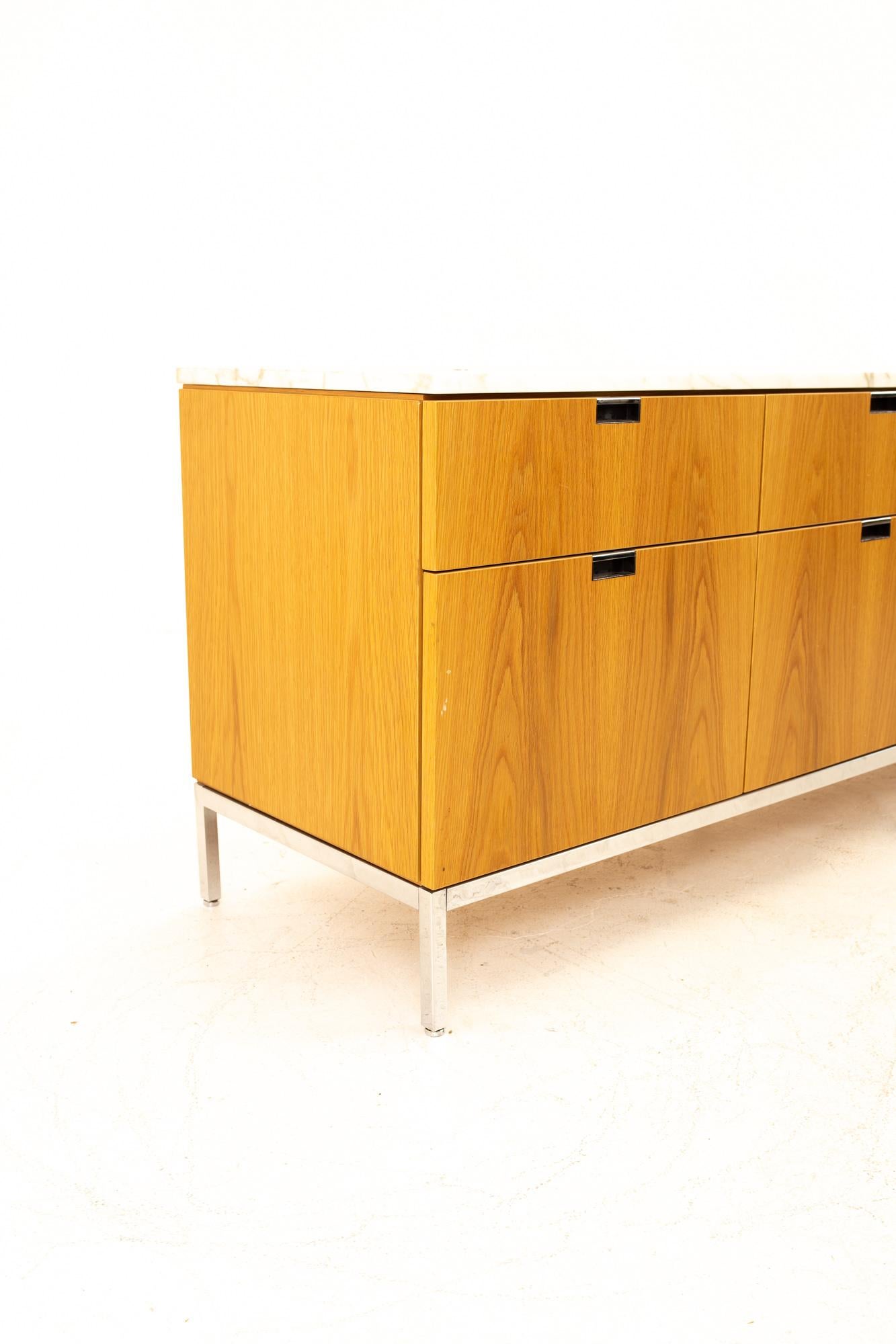 knoll credenza marble top