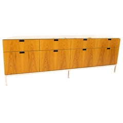 Florence Knoll Mid Century White Marble-Top Sideboard Credenza