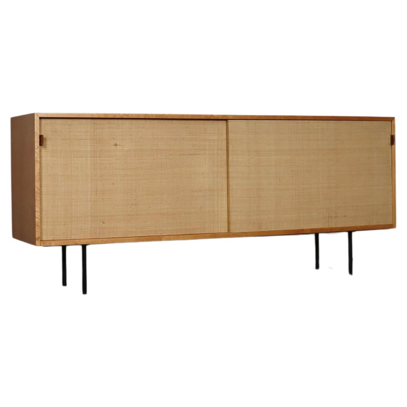Florence Knoll Model 116 Seagrass Sideboard, 1950s For Sale