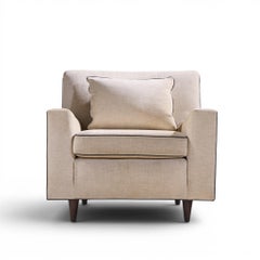 Florence Knoll Model 25 Mid Century Walnut Lounge Chair