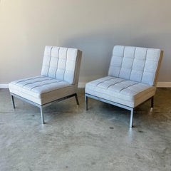 Florence Knoll Model 65 Slipper Chairs, 1970s, Knoll