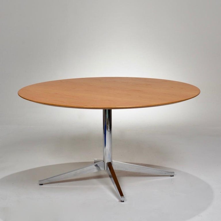 Mid-Century Modern Restored Large Florence Knoll Oak Dining Table