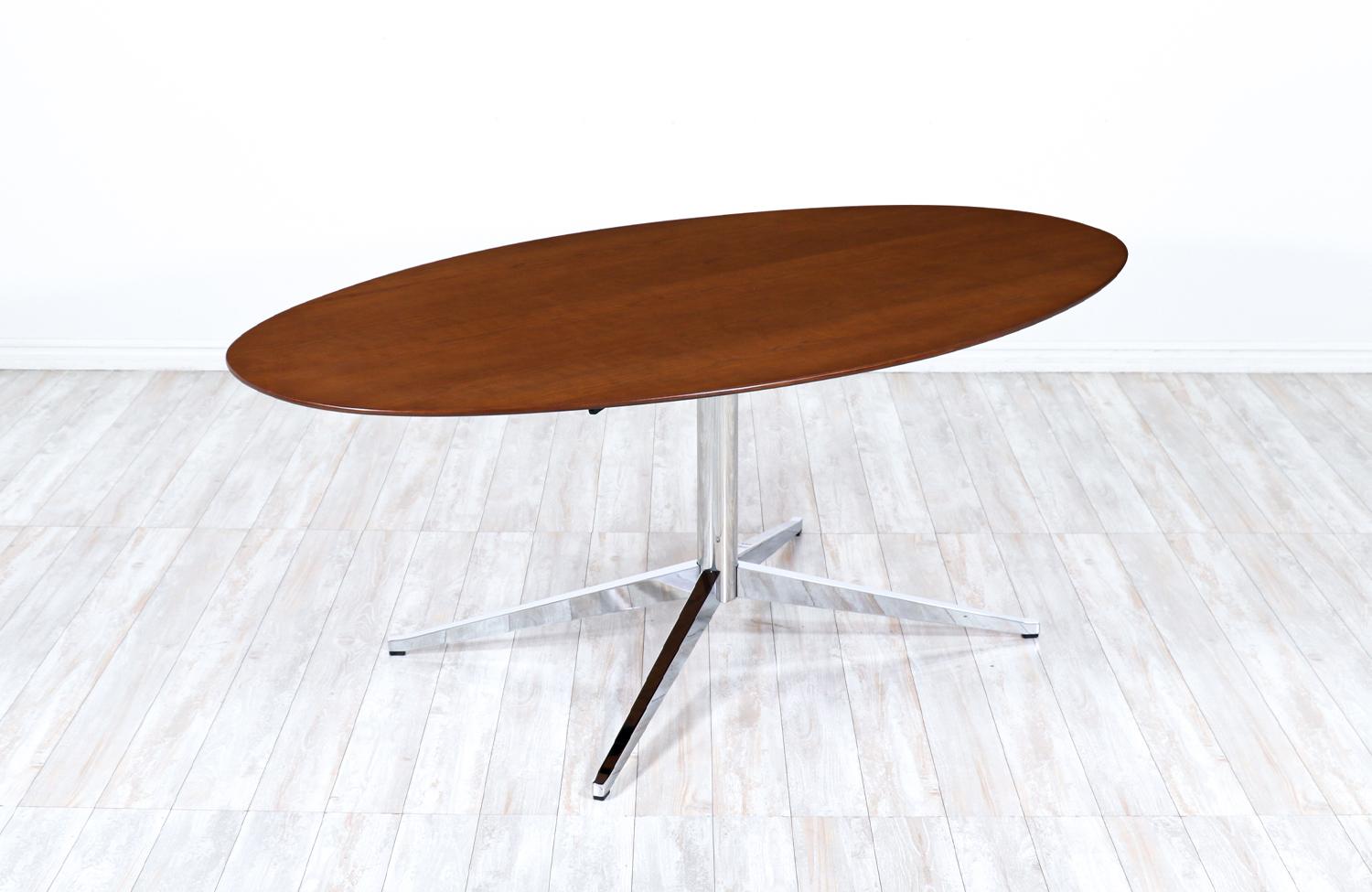 Mid-Century Modern Florence Knoll Oval Desk / Dining Table for Knoll Inc.