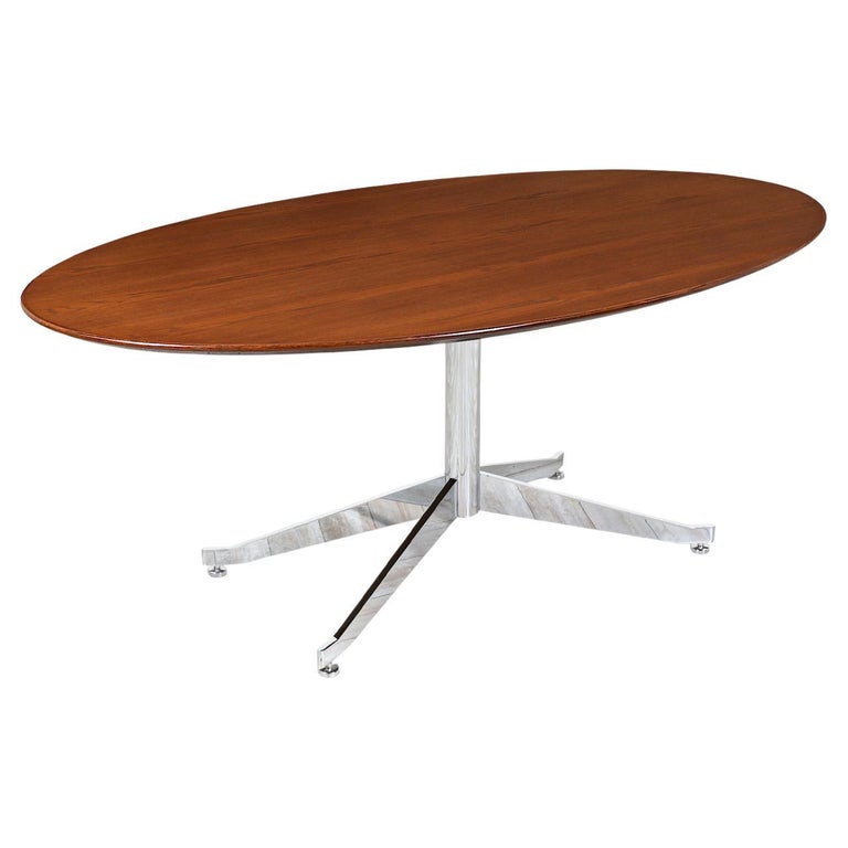 Florence Knoll Oval Dining Table or Desk for Knoll Inc. at 1stDibs