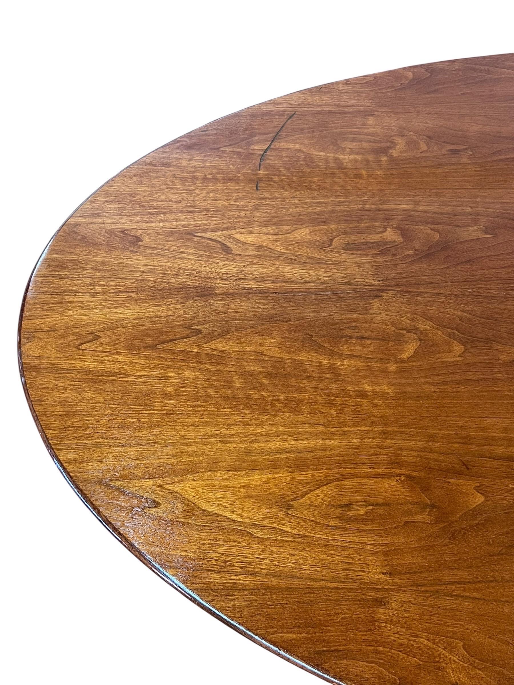 Florence Knoll Oval Tisch Schreibtisch 1960er Jahre im Angebot 1