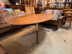 Florence Knoll Oval Teak Table 78", Circa 1960s