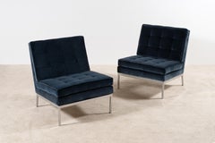 Florence Knoll, Pair of Lounge Chairs Model 65 for Knoll, circa 1960