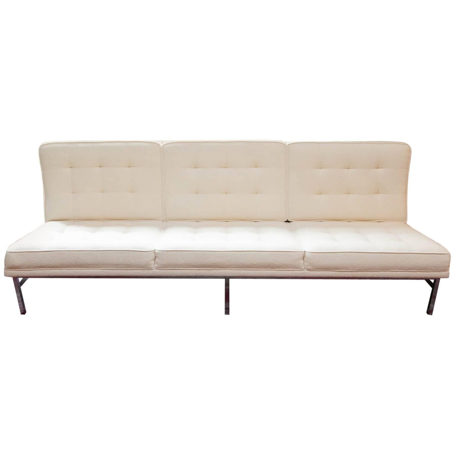 Florence Knoll Parallel Bar Armless Sofa For Sale