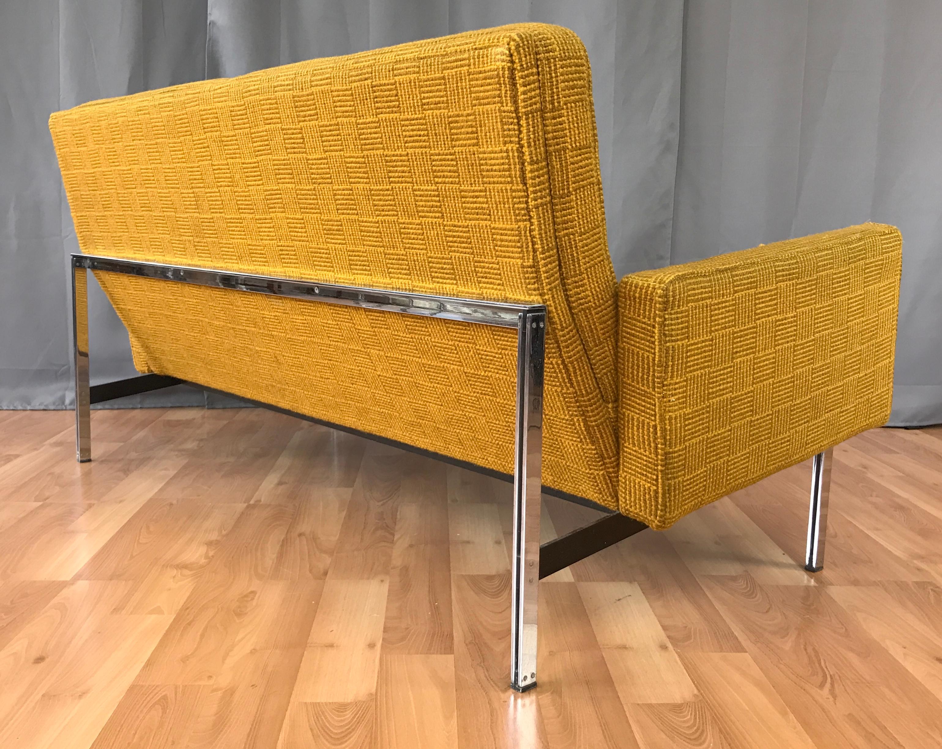 Mid-20th Century Florence Knoll for Knoll International Parallel Bar Settee