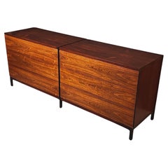 Florence Knoll Rosewood 6 Drawer Double Dresser/Chest, 1960