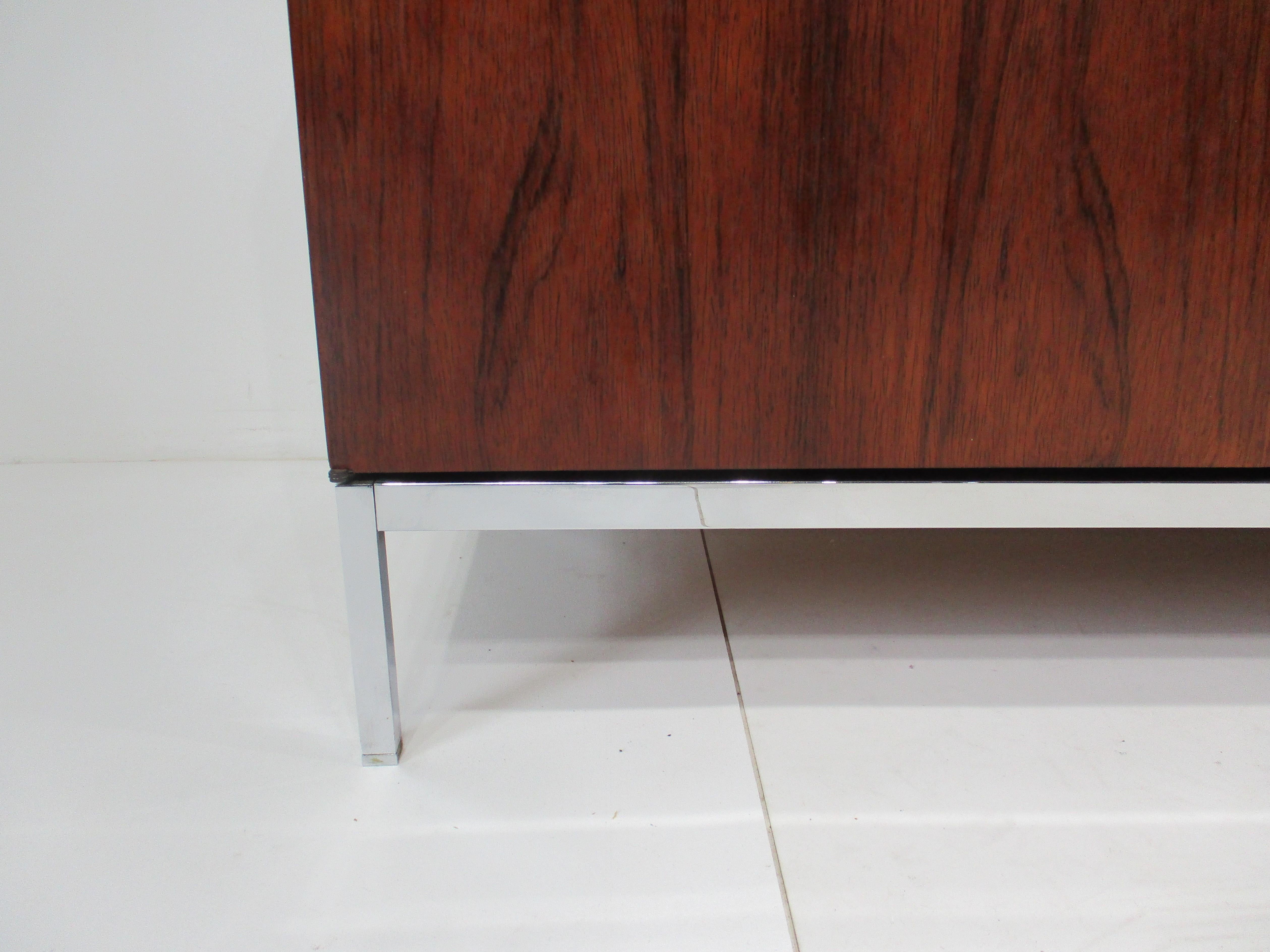 Florence Knoll Rosewood and Marble Credenza for Knoll 9