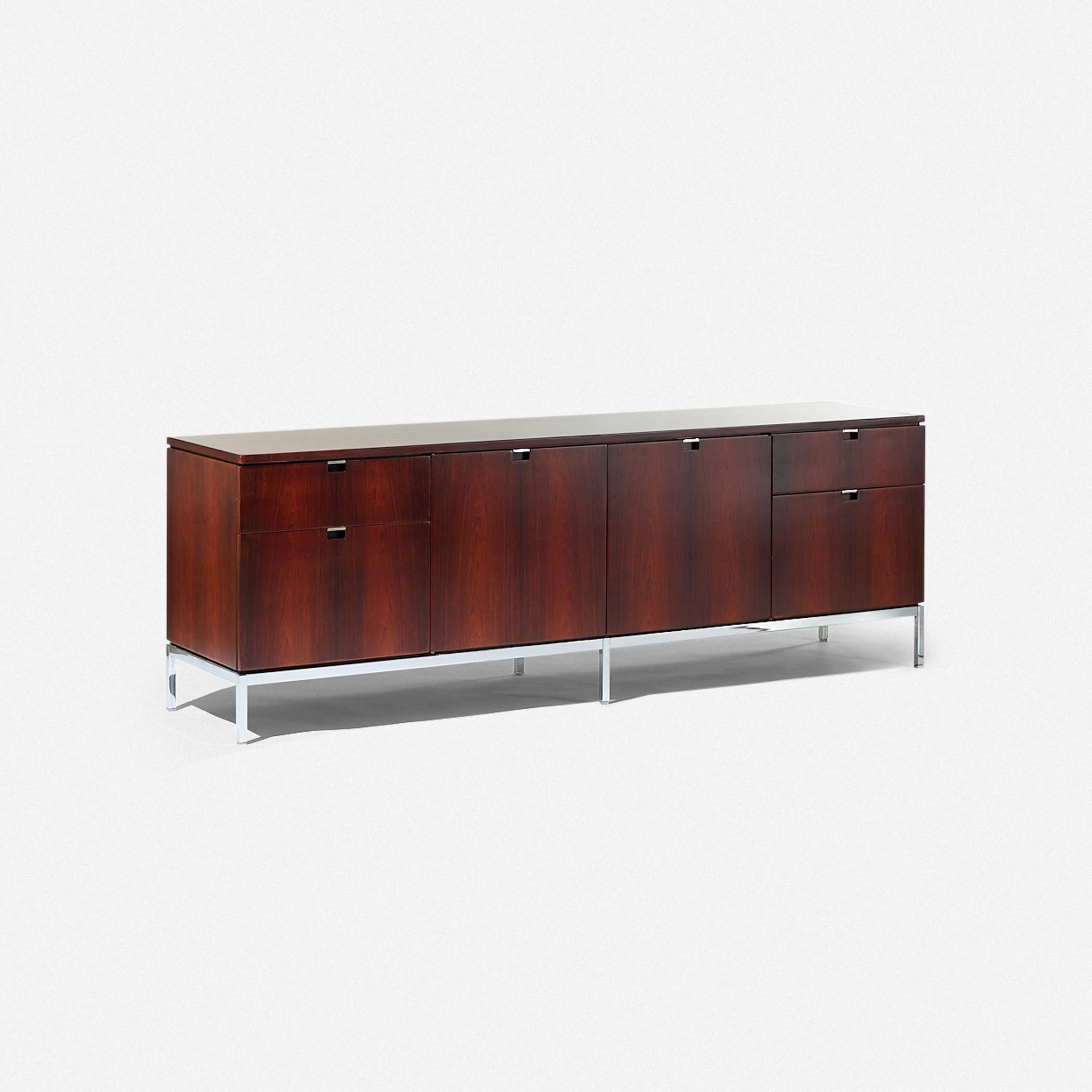 Florence Knoll Rosewood Cabinet For Sale 3