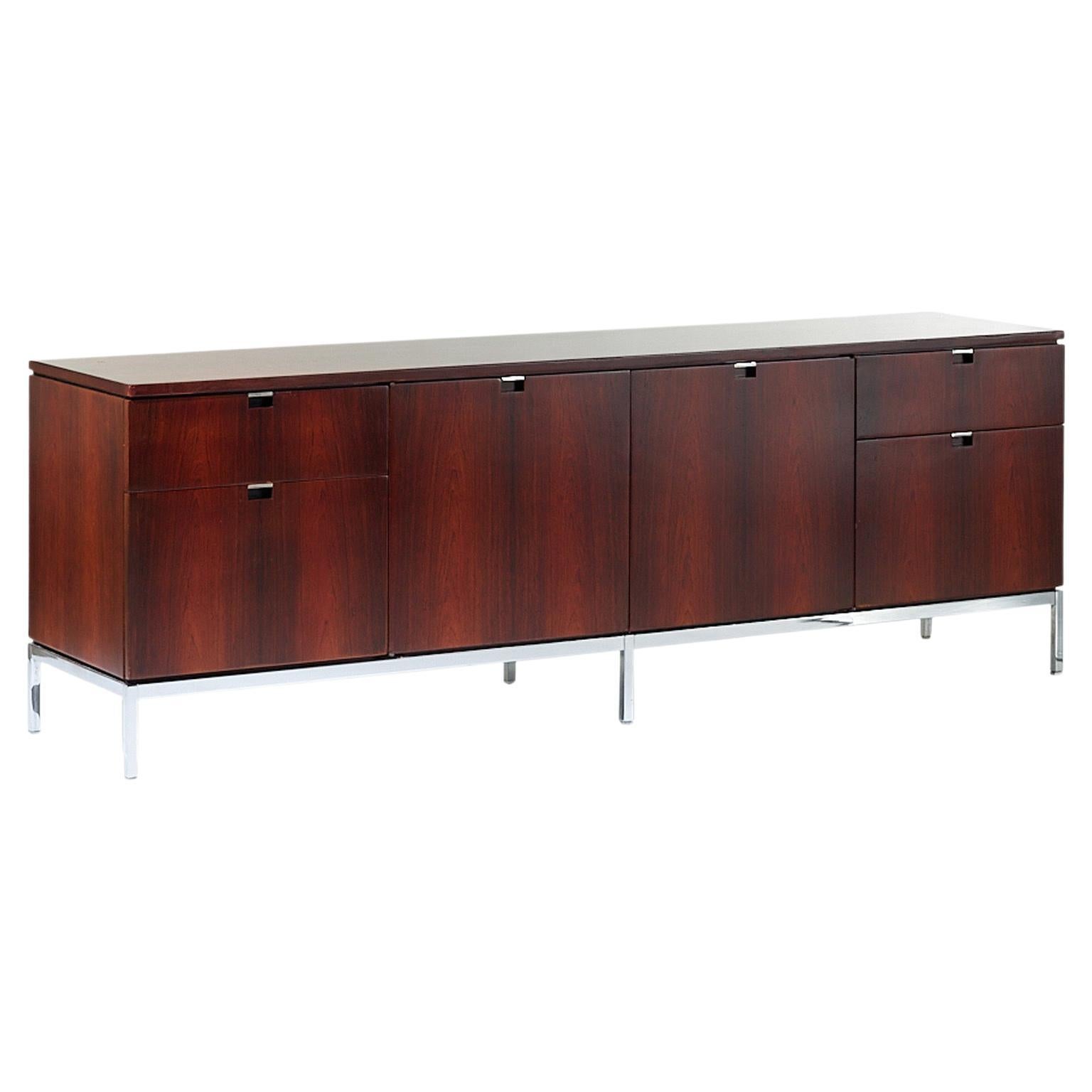Florence Knoll Rosewood Cabinet For Sale