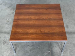 Florence Knoll Rosewood + Chrome Cocktail Table - Mid Century Coffee Table