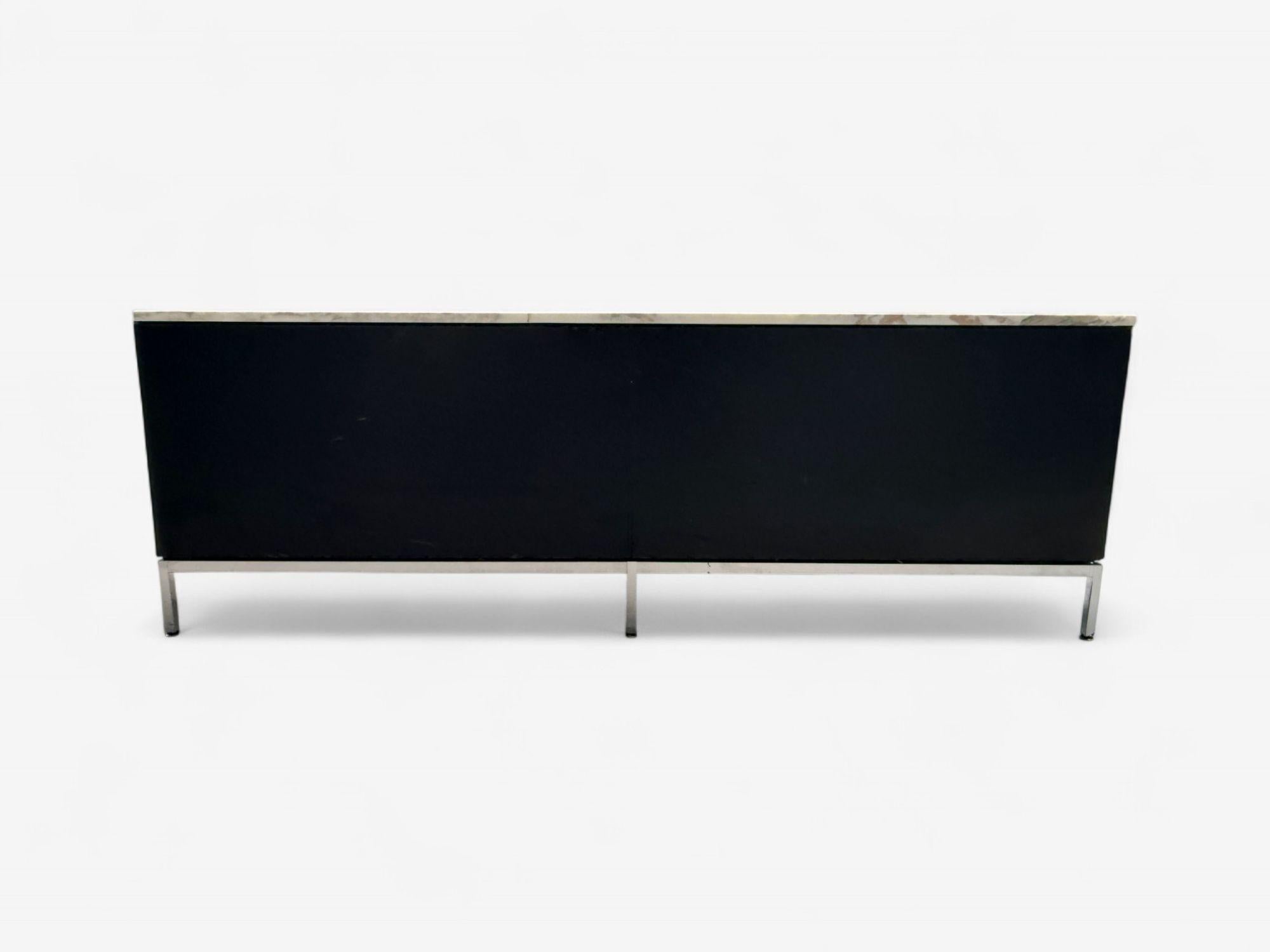 Florence Knoll, Palisandro, Cromo, Mármol, Aparador, EEUU, Años 60 en venta 3