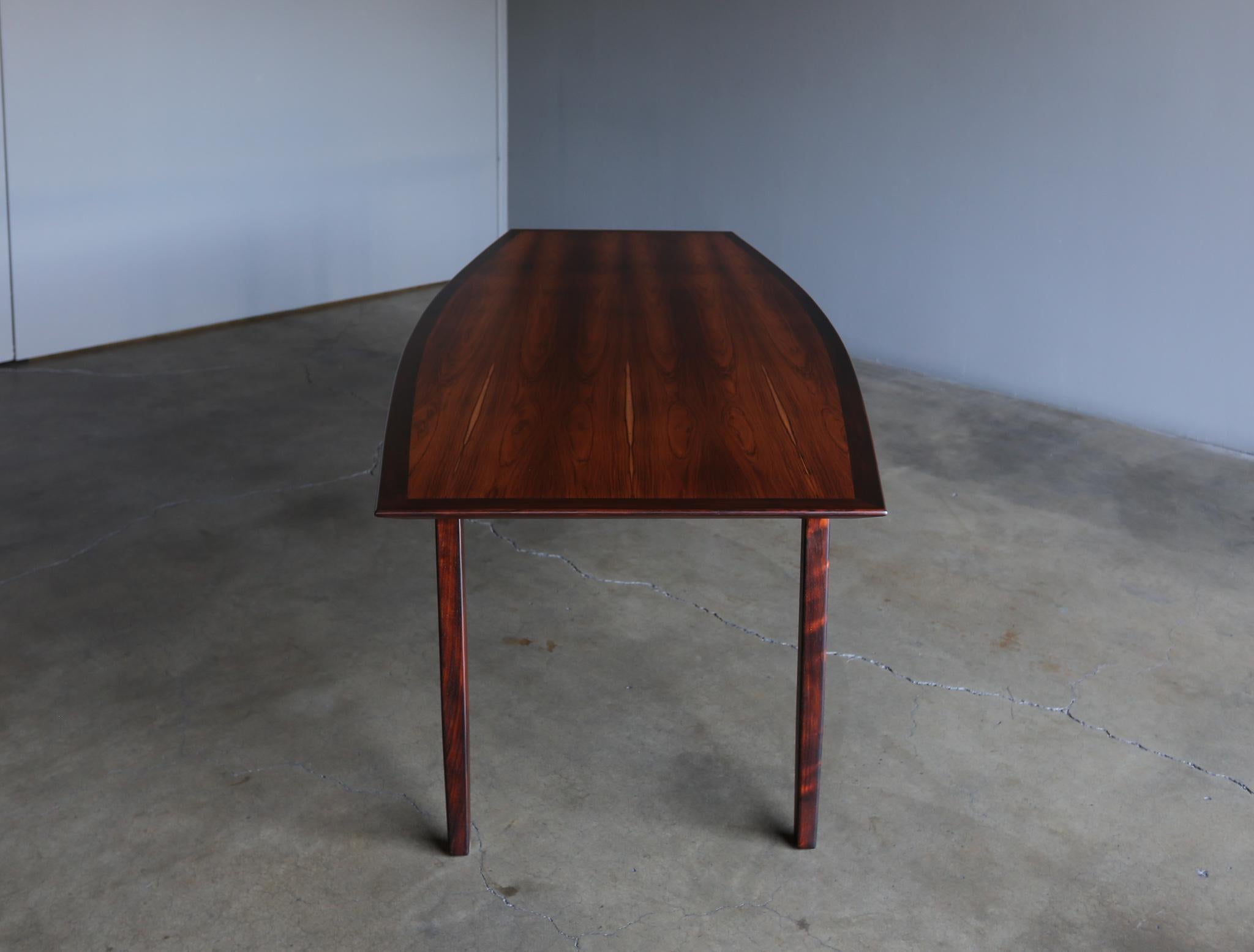 Florence Knoll Rosewood Dining Table Distributed by FORMA Brazil,  circa 1960  3
