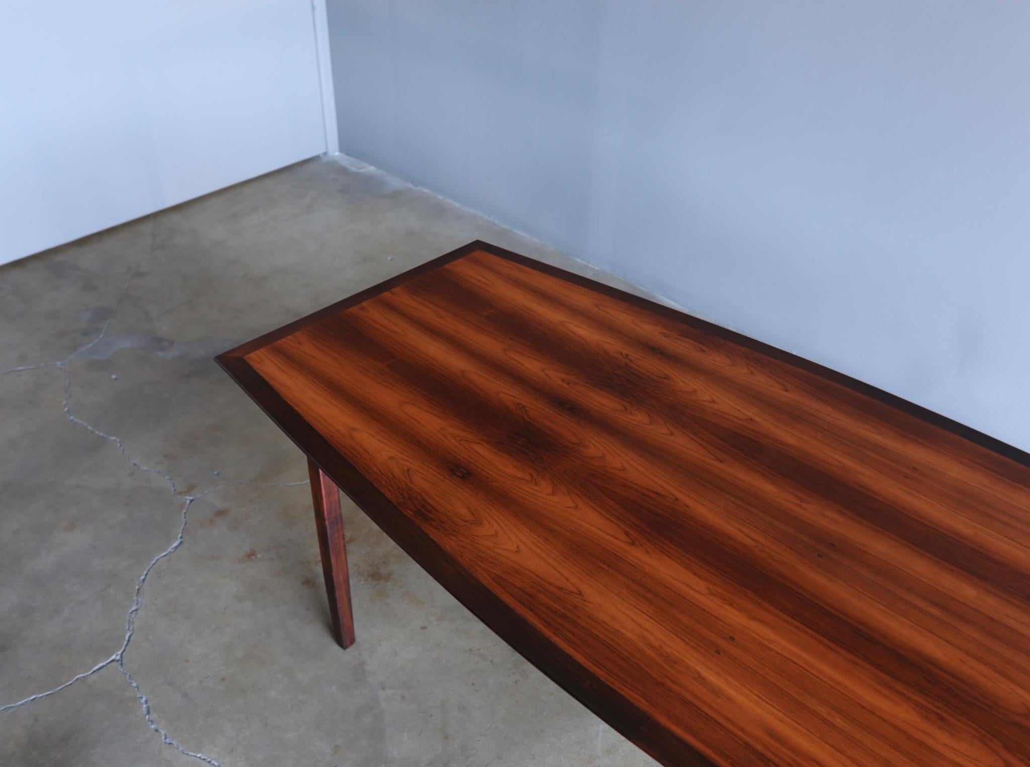 Florence Knoll Rosewood Dining Table Distributed by FORMA Brazil,  circa 1960  4