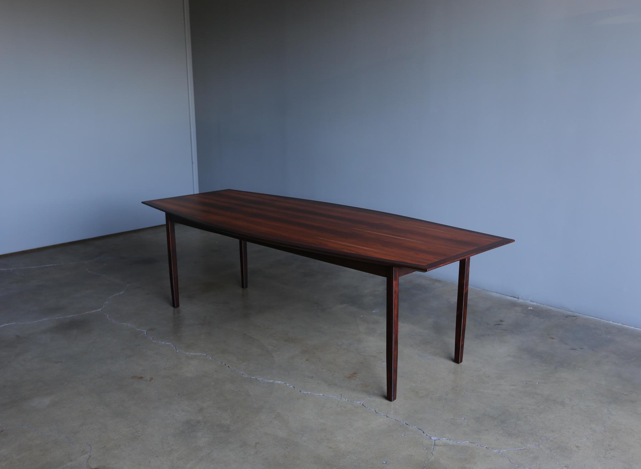 Florence Knoll Rosewood Dining Table Distributed by FORMA Brazil,  circa 1960  5