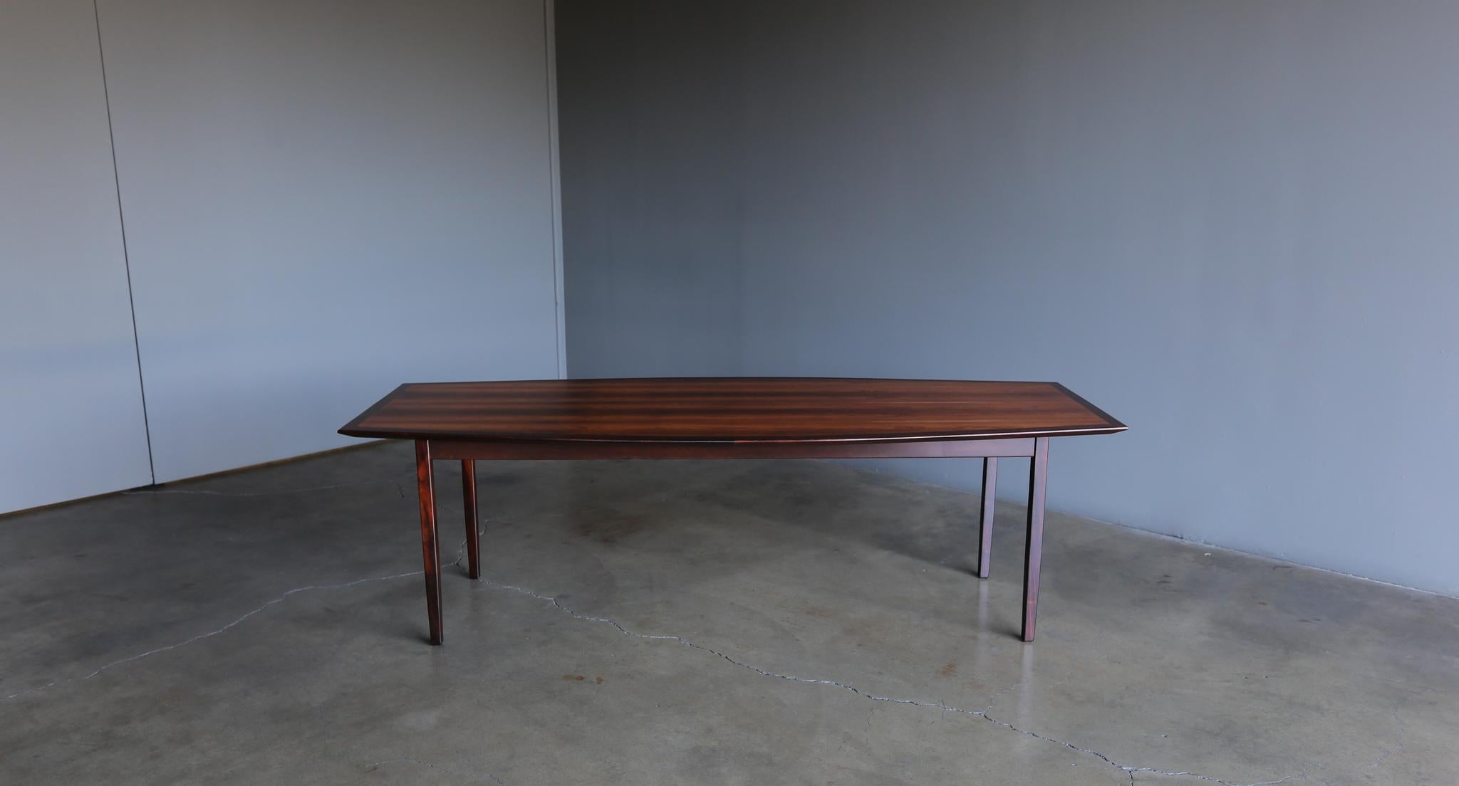 Florence Knoll Rosewood Dining Table Distributed by FORMA Brazil,  circa 1960 8