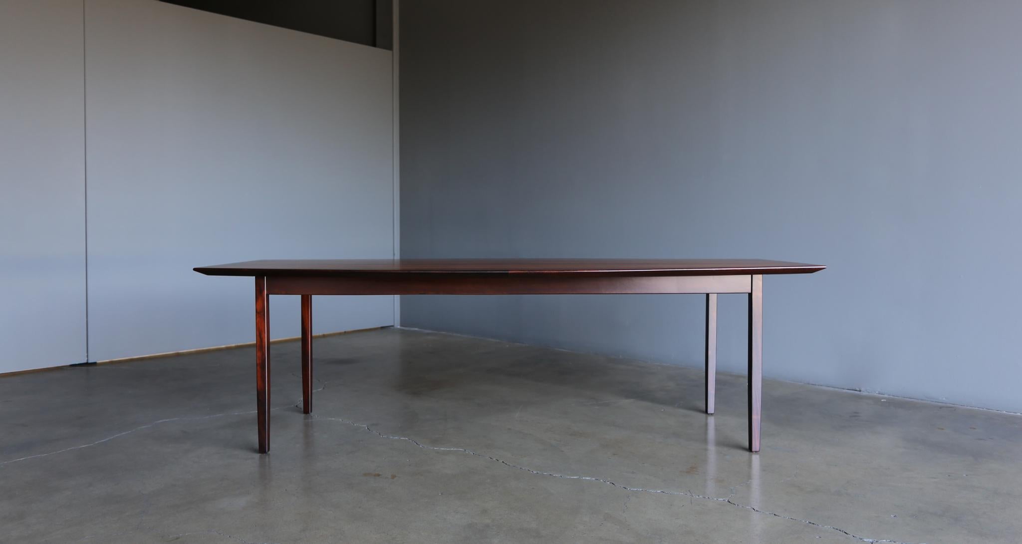 Florence Knoll Rosewood Dining Table Distributed by FORMA Brazil,  circa 1960 9