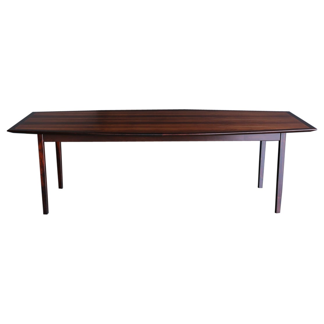 Florence Knoll Rosewood Dining Table Distributed by FORMA Brazil,  circa 1960