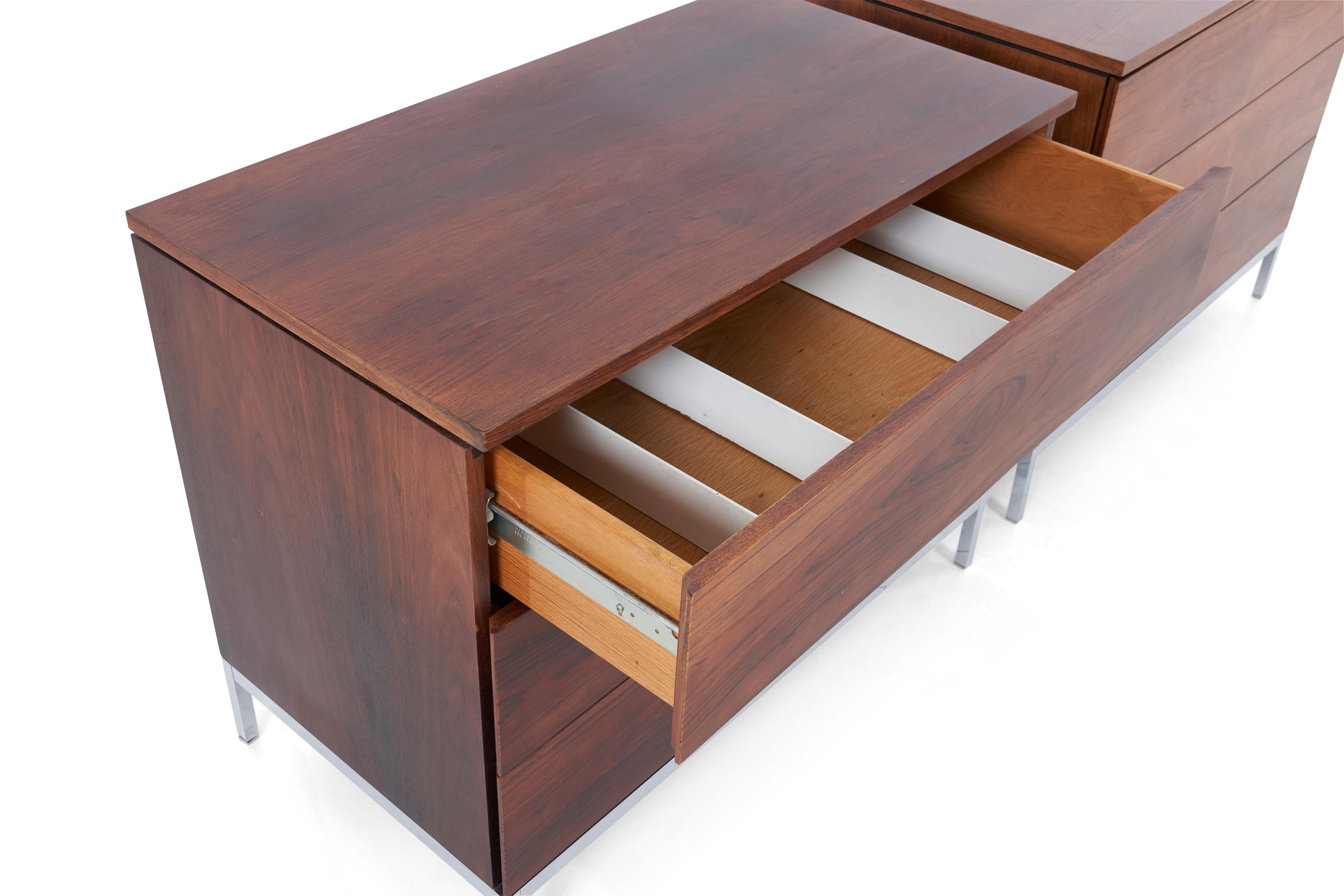 Mid-Century Modern Florence Knoll Rosewood Dressers
