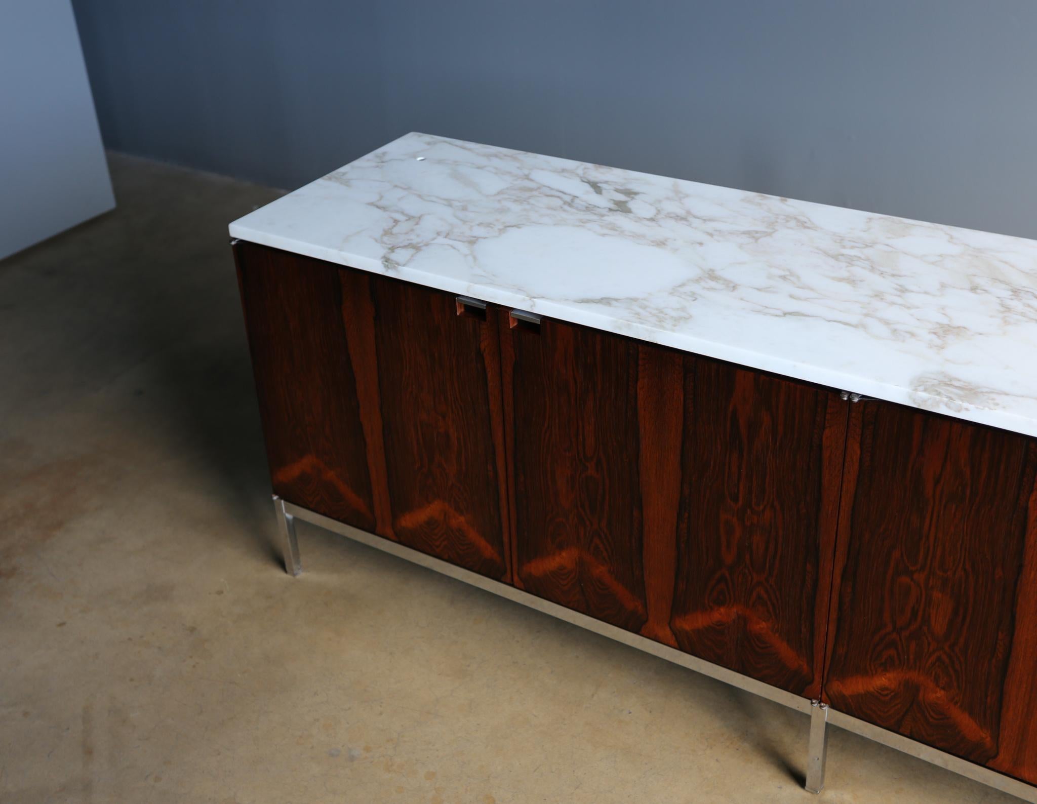 Florence Knoll Rosewood & Marble Credenza circa 1960 8