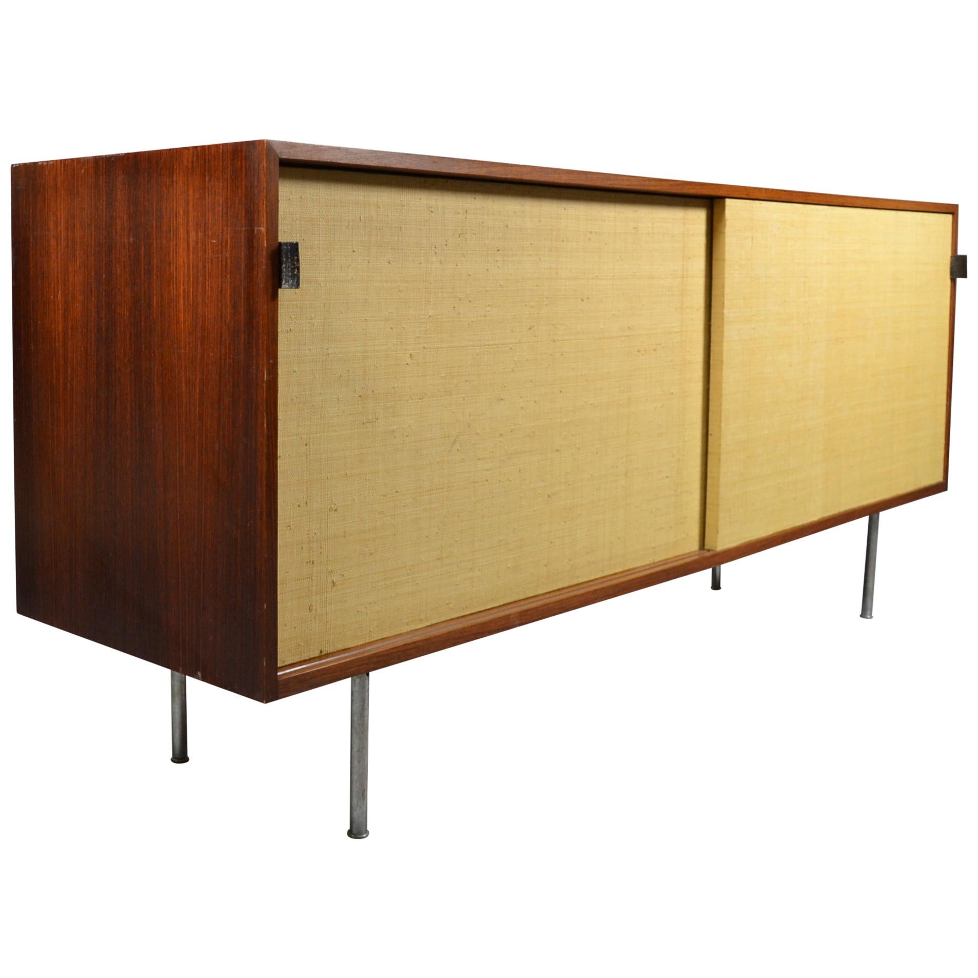 Florence Knoll Rosewood Sideboard Bast Sliding Doors Knoll International + Cites