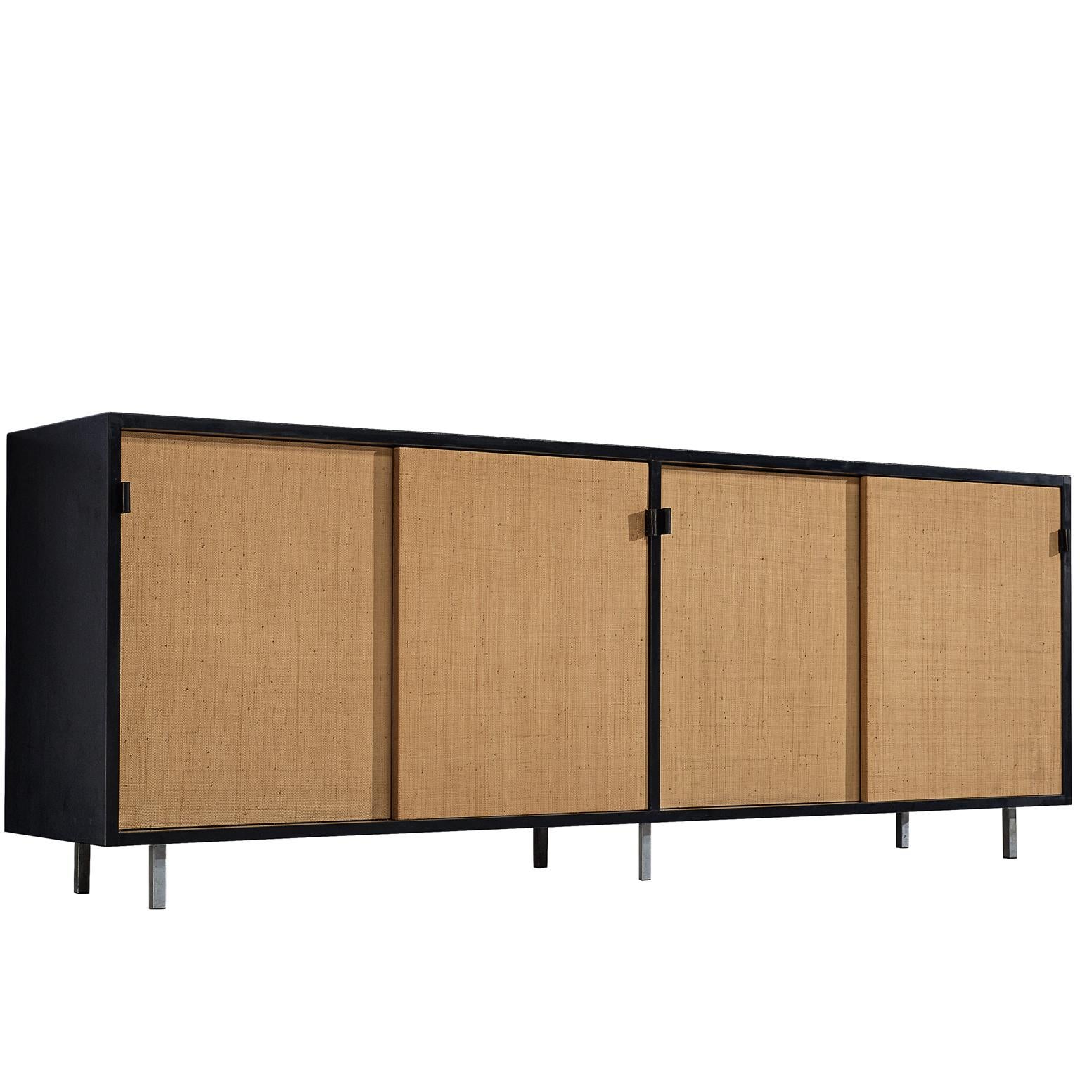 Florence Knoll Seagrass Credenza Designed for Knoll Office