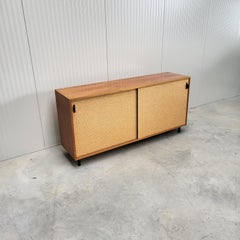 Florence Knoll Seagrass Sideboard by Knoll for Wohnbedarf, 1952