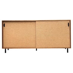 Retro Florence Knoll Seagrass Sideboard by Knoll for Wohnbedarf, 1952
