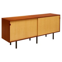Sideboard-Anrichte aus Seegras Mod. 116 Knoll International, 1950er Jahre