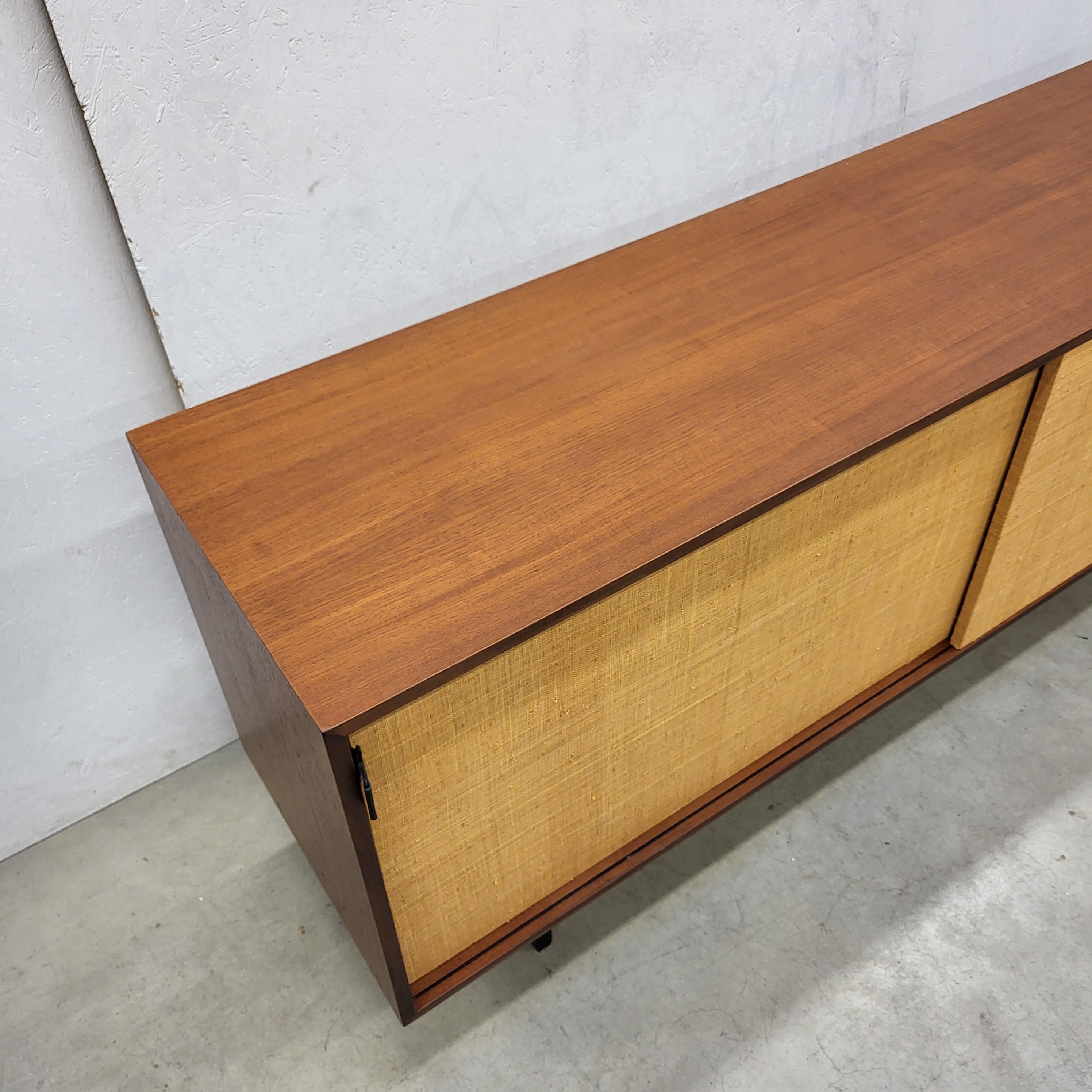 Mid-20th Century Florence Knoll Seagrass Sideboard Model 116 by Knoll, 1952 For Sale
