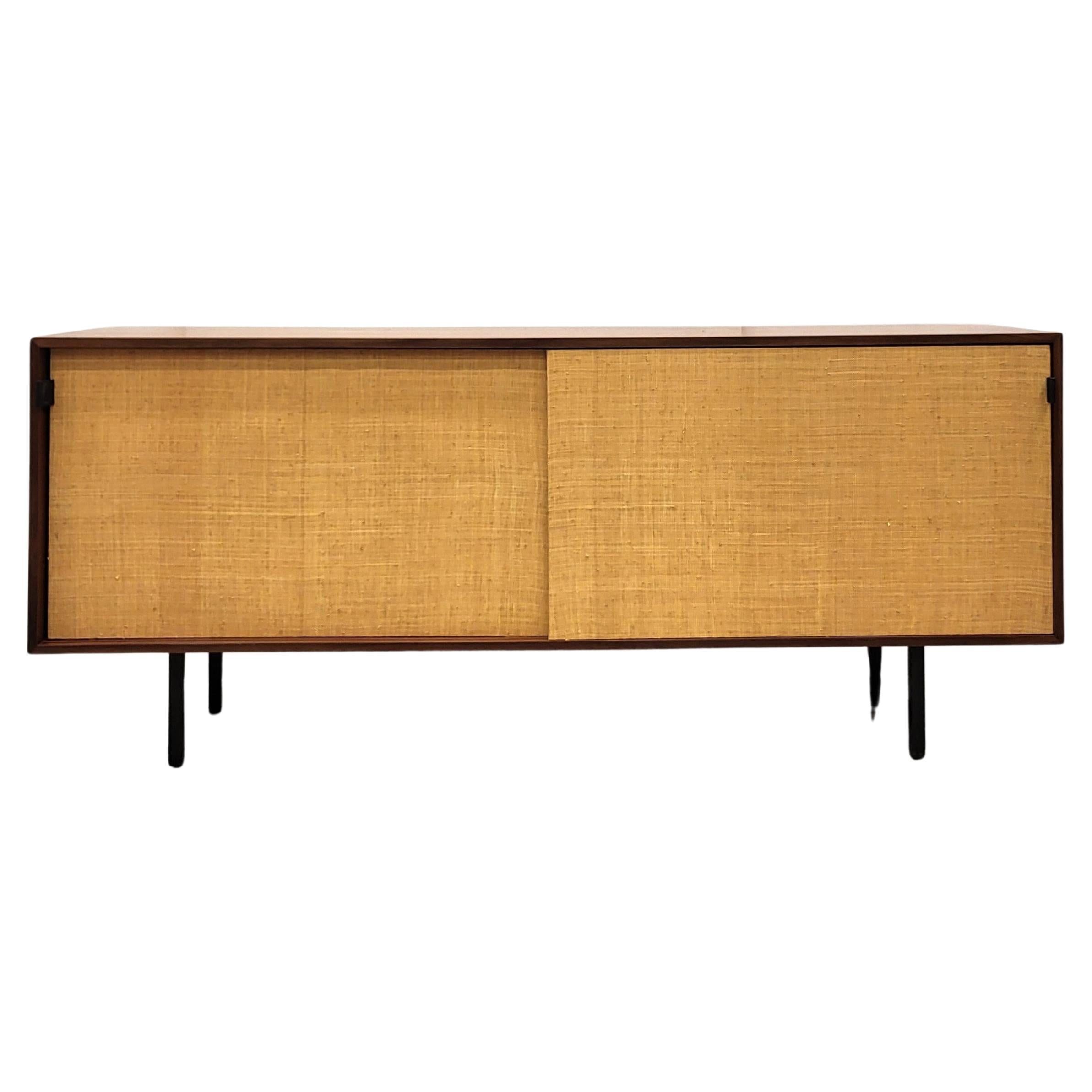 Florence Knoll Sideboard aus Seegras, Modell 116 von Knoll, 1952