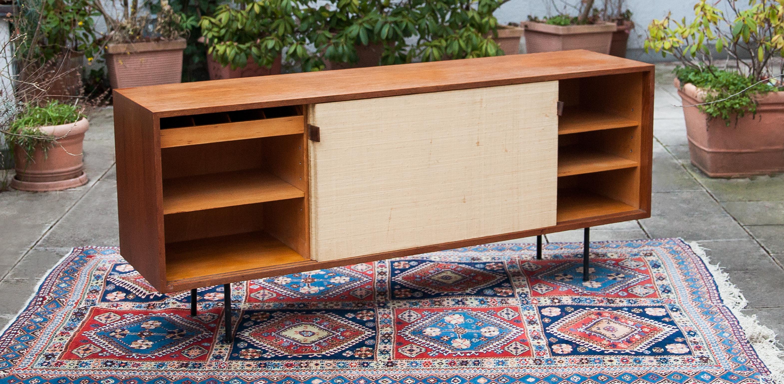 Florence Knoll Seagrass Sideboard Model 116 In Good Condition In Munich, DE