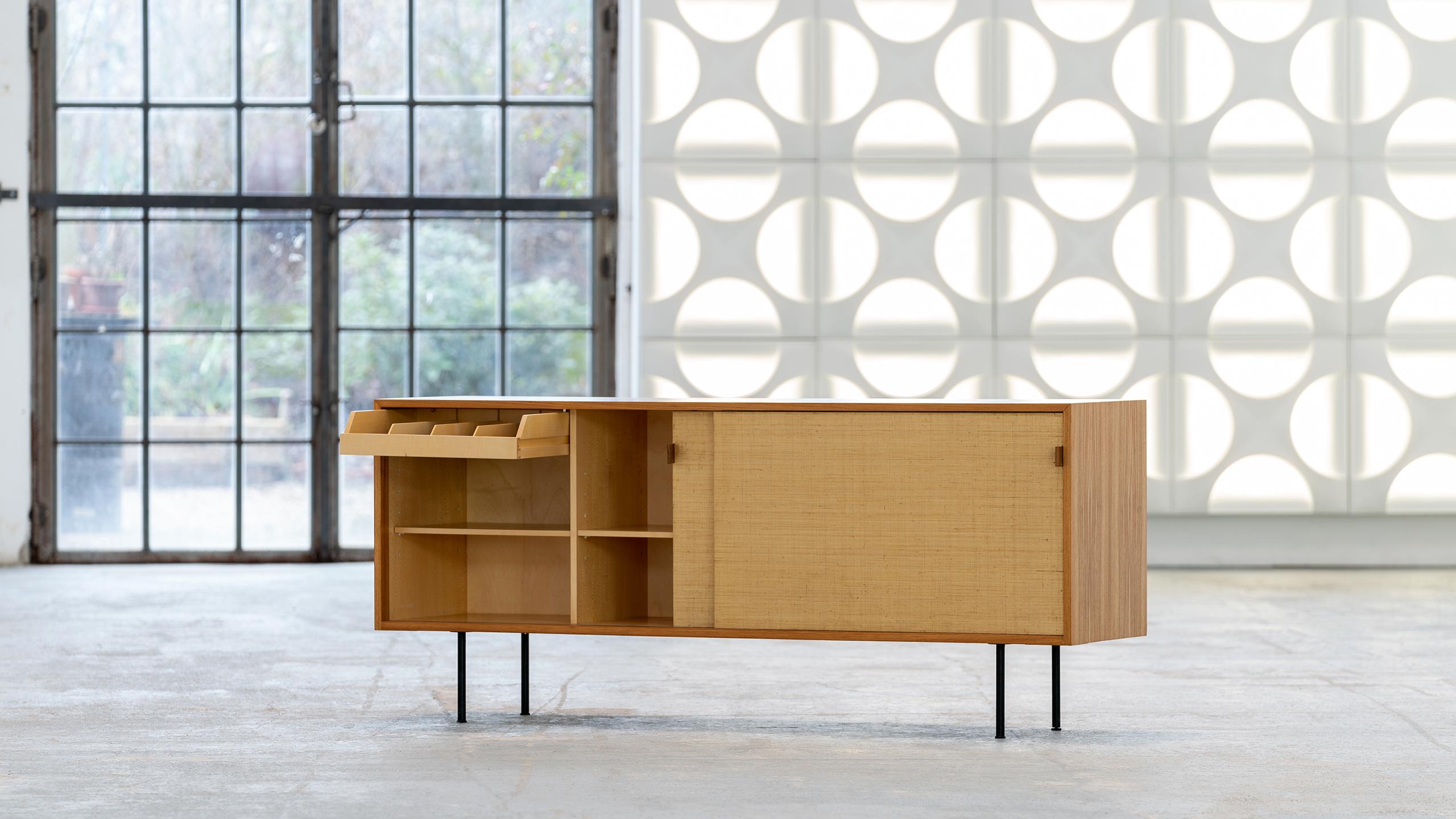 Florence Knoll, Sideboard, 1968 Seagrass Doors & Ash Wood, Knoll International 3